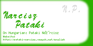 narcisz pataki business card